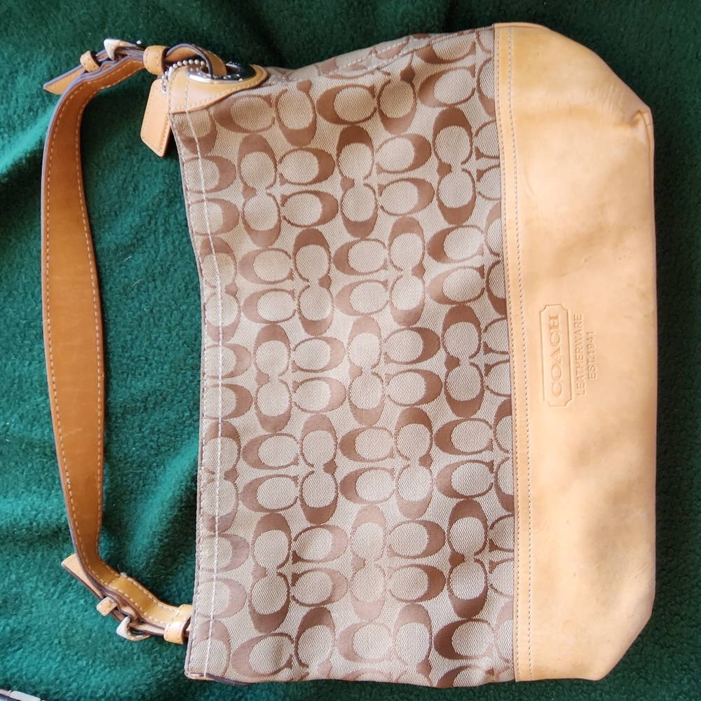 Tan Coach Purse